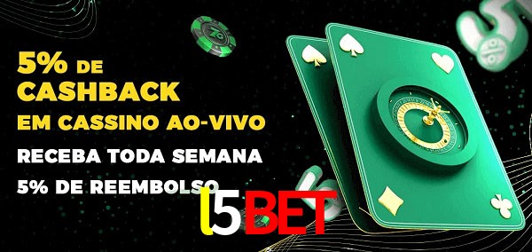 Promoções do cassino ao Vivo l5bet